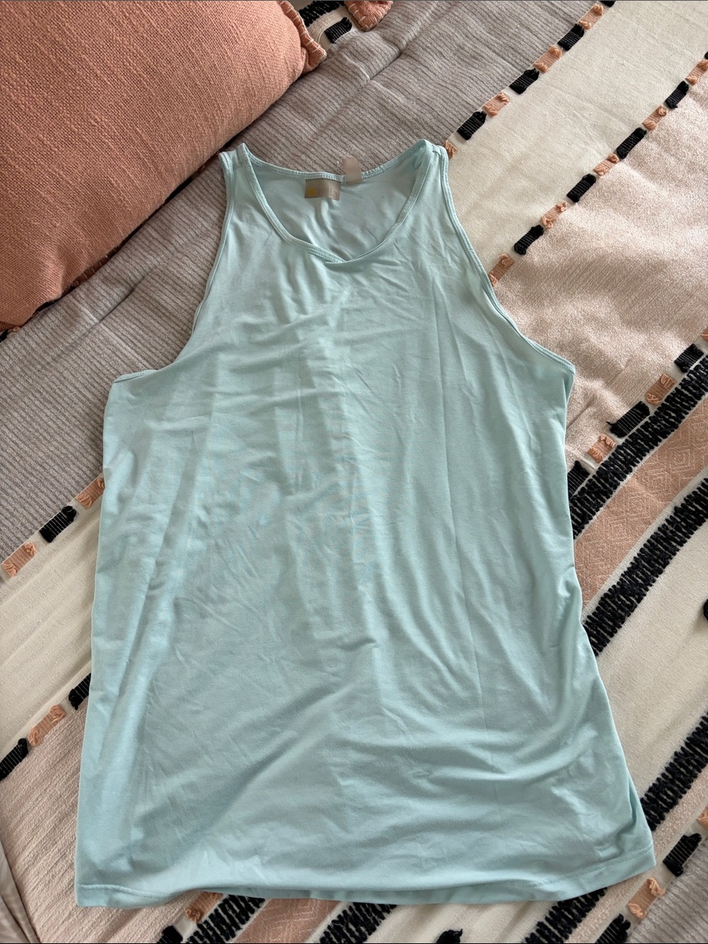 ZElla Light Aqua Scoop Neck Tank Top or exercise top